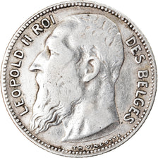 Coin, Belgium, Leopold II, Franc, 1909, VF(30-35), Silver, KM:56.2