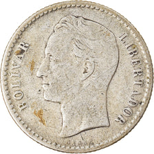 Coin, Venezuela, 50 Centimos, 1954, Philadelphia, EF(40-45), Silver, KM:36