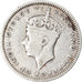 Munten, Brits Honduras, George VI, 10 Cents, 1942, FR+, Zilver, KM:23