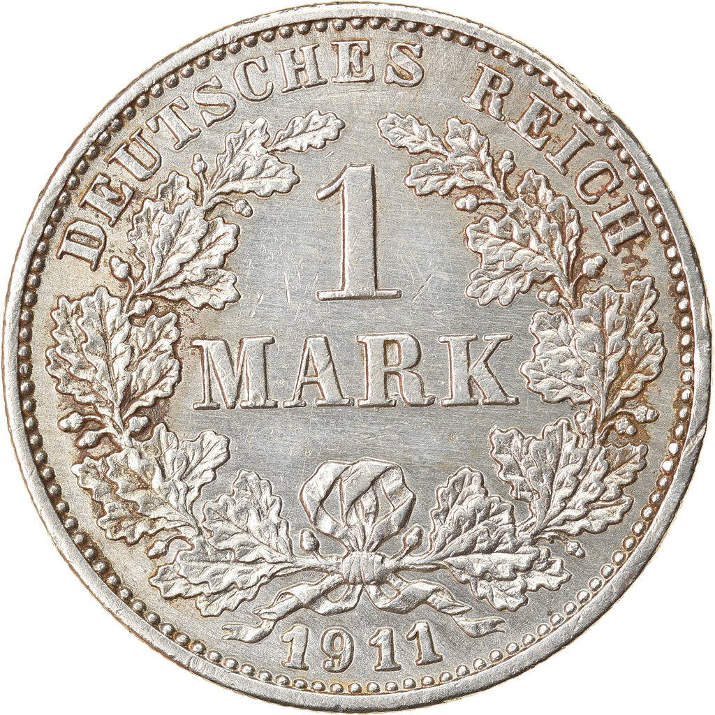 Münze, GERMANY - EMPIRE, Wilhelm II, Mark, 1911, Karlsruhe, SS+, Silber, KM:14