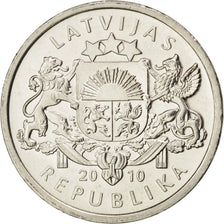Coin, Latvia, Lats, 2010, MS(63), Copper-nickel, KM:108