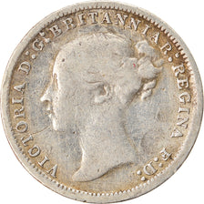 Coin, Great Britain, Victoria, 3 Pence, 1873, VF(20-25), Silver, KM:730