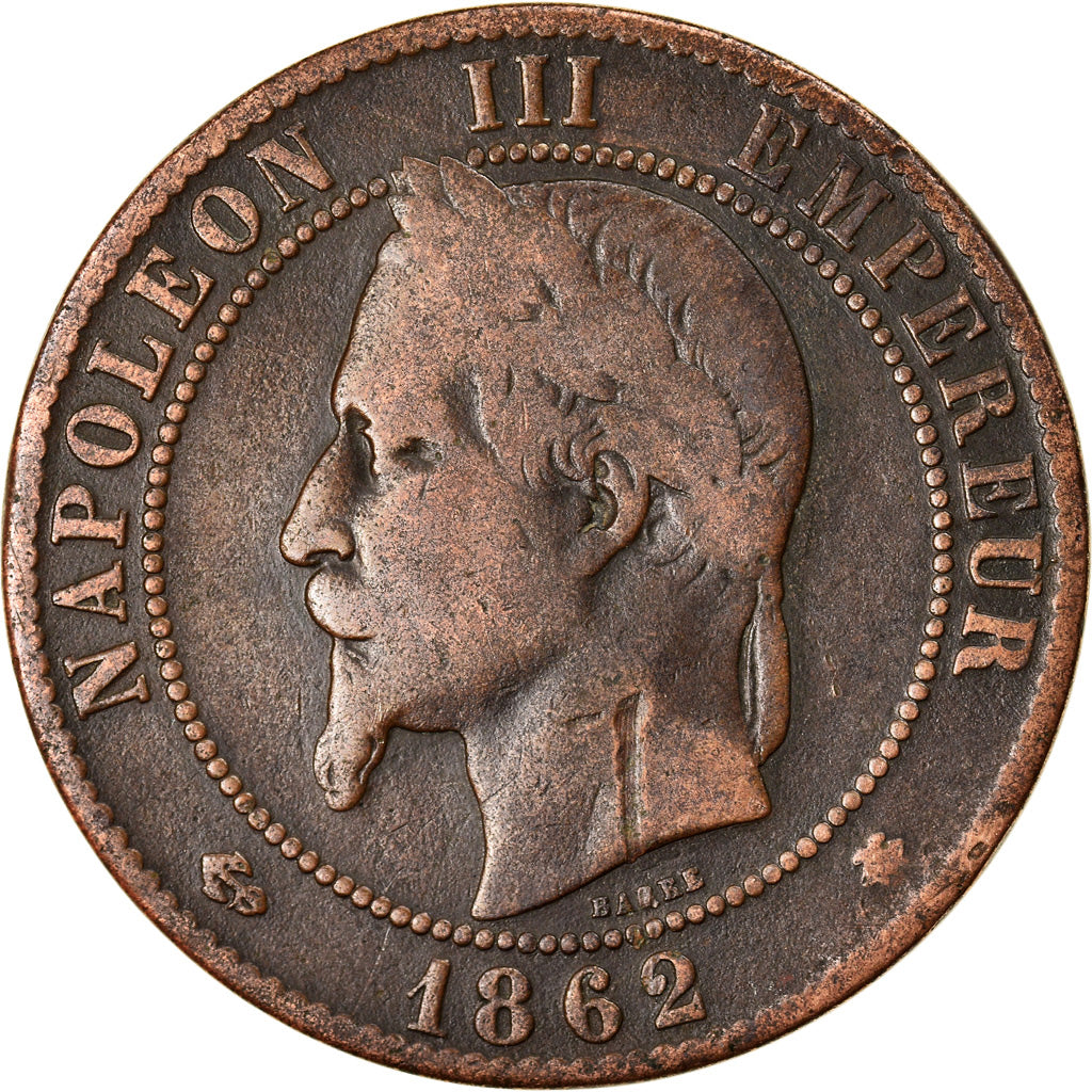 Coin, France, Napoleon III, 10 Centimes, 1862, Paris, VF(30-35)