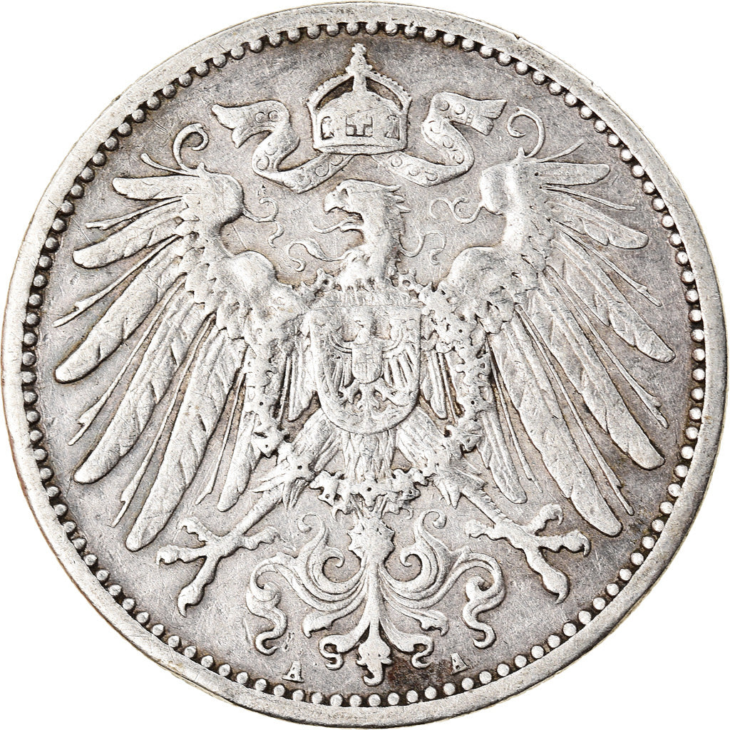 Coin, GERMANY - EMPIRE, Wilhelm II, Mark, 1901, Berlin, EF(40-45), Silver, KM:14