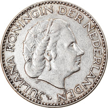 Coin, Netherlands, Juliana, Gulden, 1954, EF(40-45), Silver, KM:184
