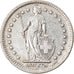 Coin, Switzerland, 2 Francs, 1946, Bern, EF(40-45), Silver, KM:21