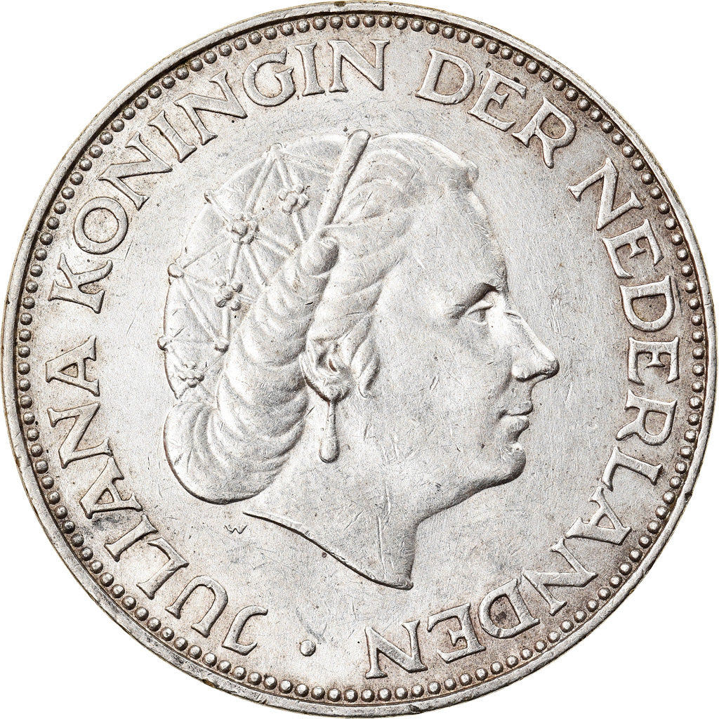 Monnaie, Pays-Bas, Juliana, 2-1/2 Gulden, 1959, TTB+, Argent, KM:185