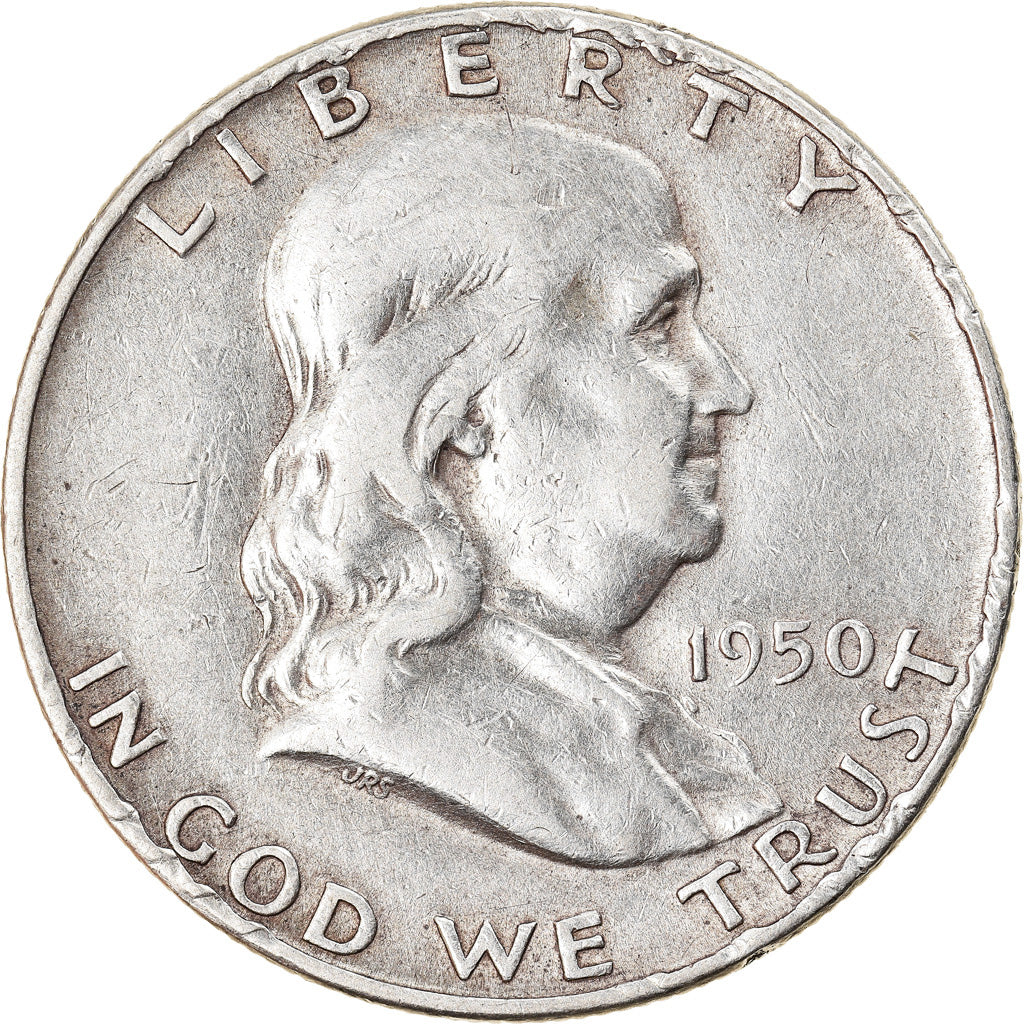 Coin, United States, Franklin Half Dollar, 1950, Denver, EF(40-45)