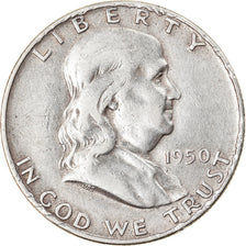 Coin, United States, Franklin Half Dollar, 1950, Denver, EF(40-45)