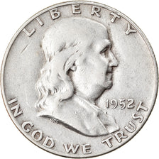 Coin, United States, Half Dollar, 1952, Denver, EF(40-45), Silver