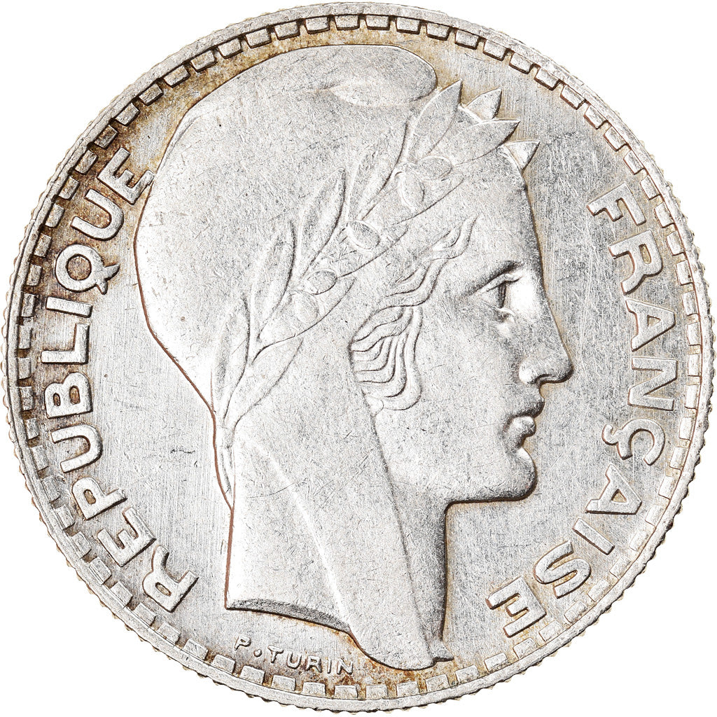 Moeda, França, Turin, 10 Francs, 1934, Paris, AU(50-53), Prata, KM:878