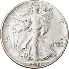 Monnaie, États-Unis, Half Dollar, 1941, Philadelphie, TTB, Argent, KM:142