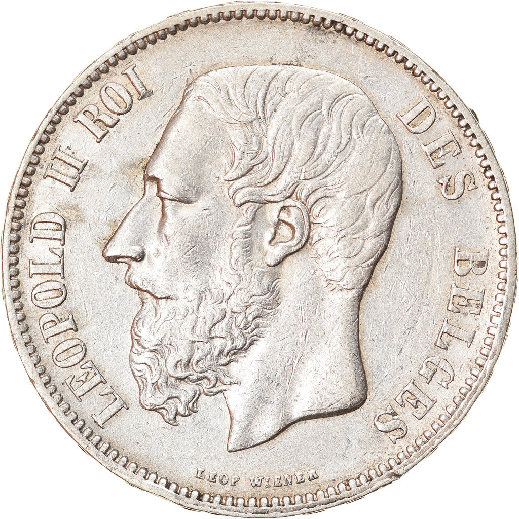 Monnaie, Belgique, Leopold II, 5 Francs, 5 Frank, 1869, TTB+, Argent, KM:24