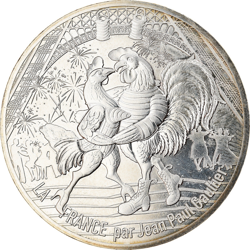 France, 50 Euro, Jean Paul Gaultier, 2017, 3, MS(65-70), Silver