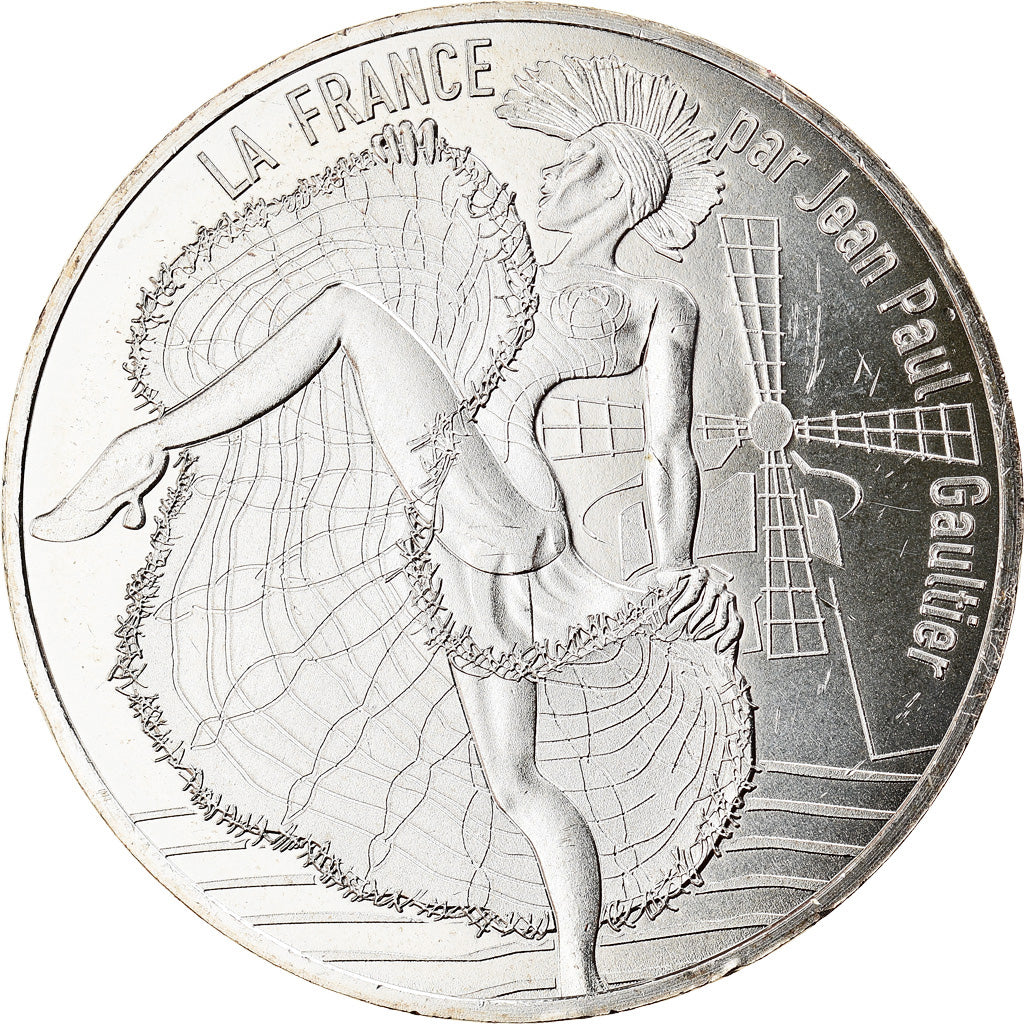 France, 10 Euro, Jean Paul Gaultier, 2017, 1, MS(65-70), Silver