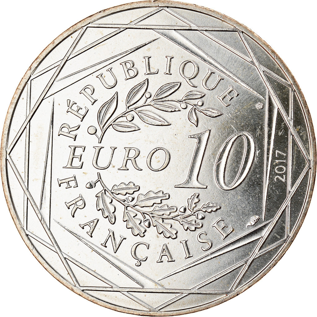 France, 10 Euro, Jean Paul Gaultier, 2017, 2, MS(65-70), Silver