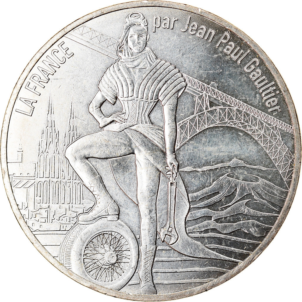 France, 10 Euro, Jean Paul Gaultier, 2017, 3, MS(65-70), Silver