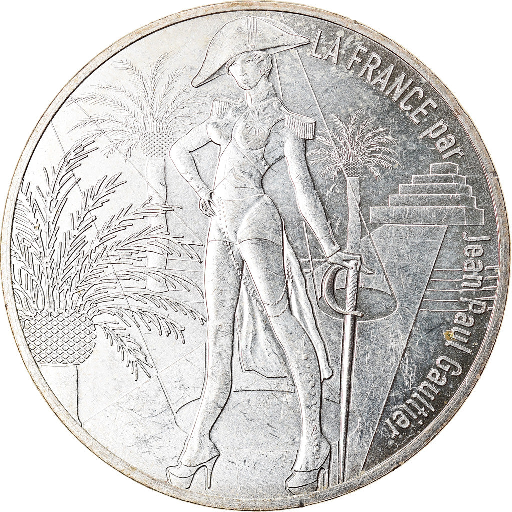France, 10 Euro, Jean Paul Gaultier, 2017, 5, MS(65-70), Silver