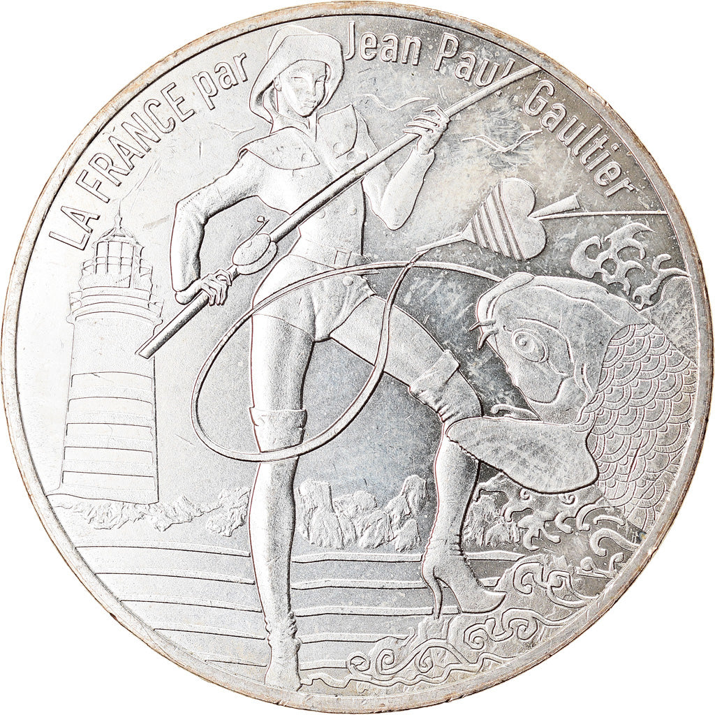 France, 10 Euro, Jean Paul Gaultier, 2017, 9, MS(65-70), Silver