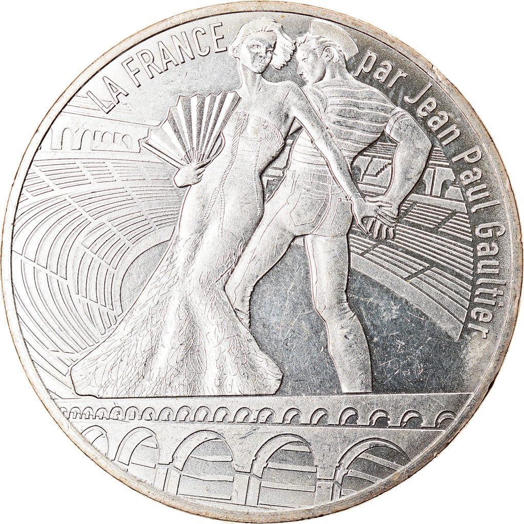 France, 10 Euro, Jean Paul Gaultier, 2017, 11, MS(65-70), Silver