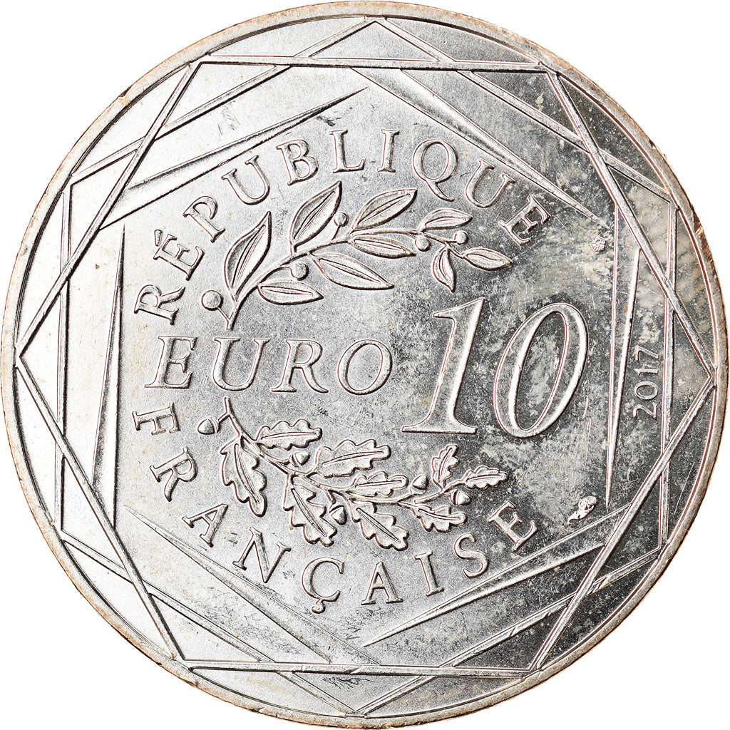 France, 10 Euro, Jean Paul Gaultier, 2017, 12, MS(65-70), Silver
