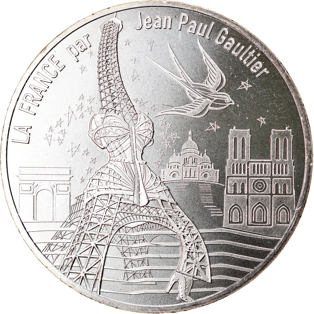 France, 10 Euro, Jean Paul Gaultier, 2017, 13, MS(65-70), Silver