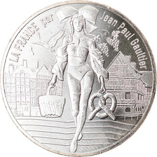 França, 10 Euro, Jean Paul Gaultier, 2017, 15, MS(65-70), Prata