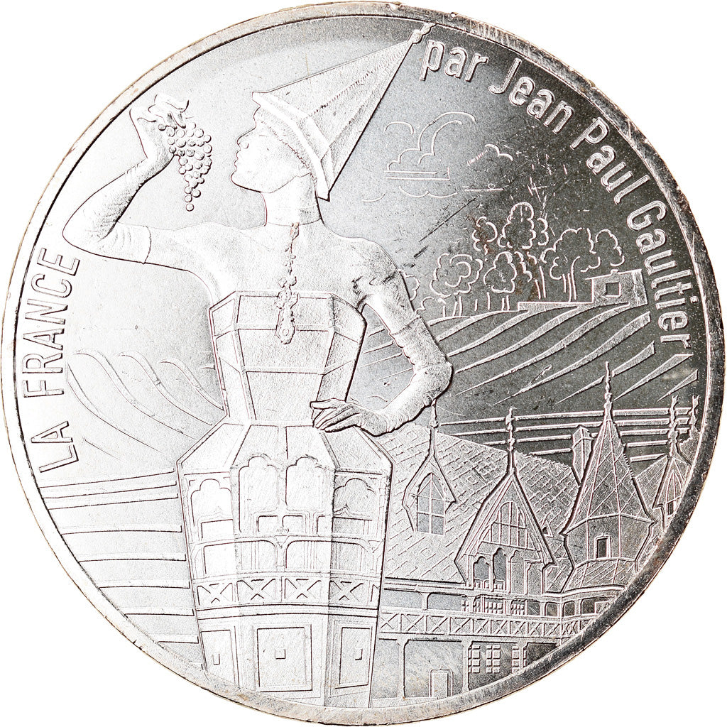France, 10 Euro, Jean Paul Gaultier, 2017, 16, MS(65-70), Silver