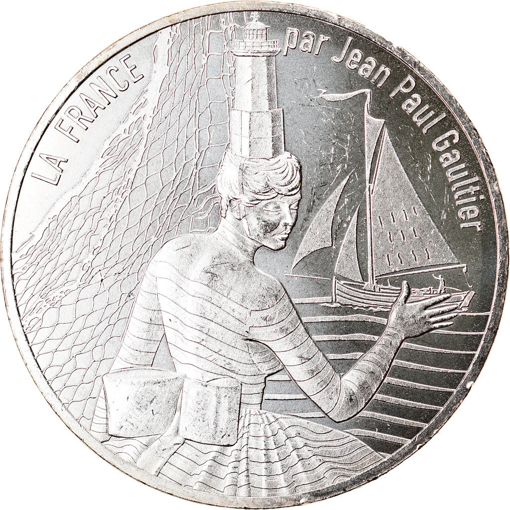 France, 10 Euro, Jean Paul Gaultier, 2017, 19, MS(65-70), Silver