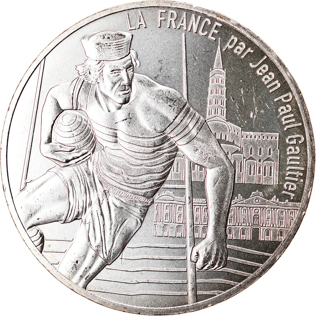 France, 10 Euro, Jean Paul Gaultier, 2017, 20, MS(65-70), Silver
