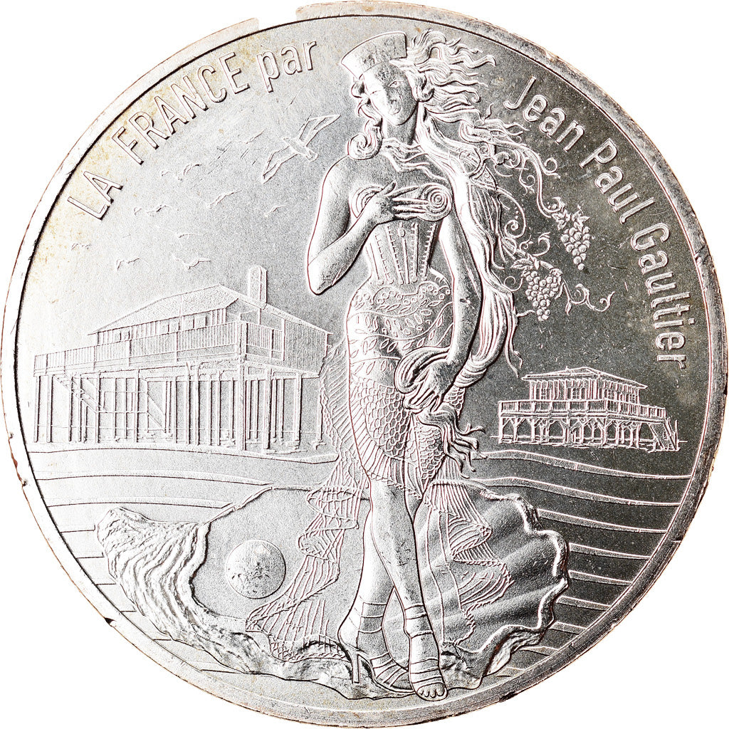 France, 10 Euro, Jean Paul Gaultier, 2017, 21, MS(65-70), Silver