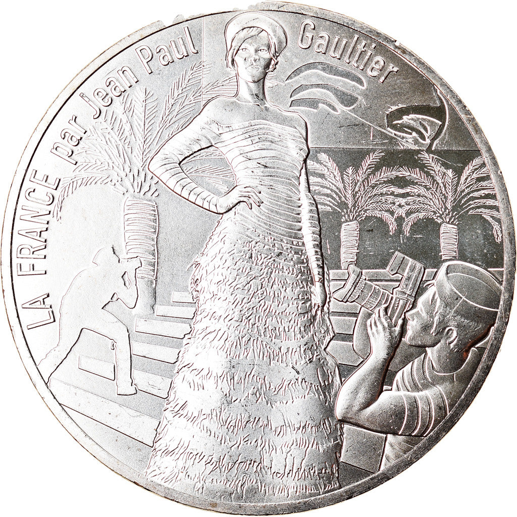 France, 10 Euro, Jean Paul Gaultier, 2017, 22, MS(65-70), Silver