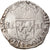 Moeda, França, Henri III, 1/4 Ecu, 1583, Rennes, VF(30-35), Prata