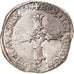 Coin, France, Henri IV, 1/4 Ecu, 1599, Nantes, VF(30-35), Silver, Duplessy:1224