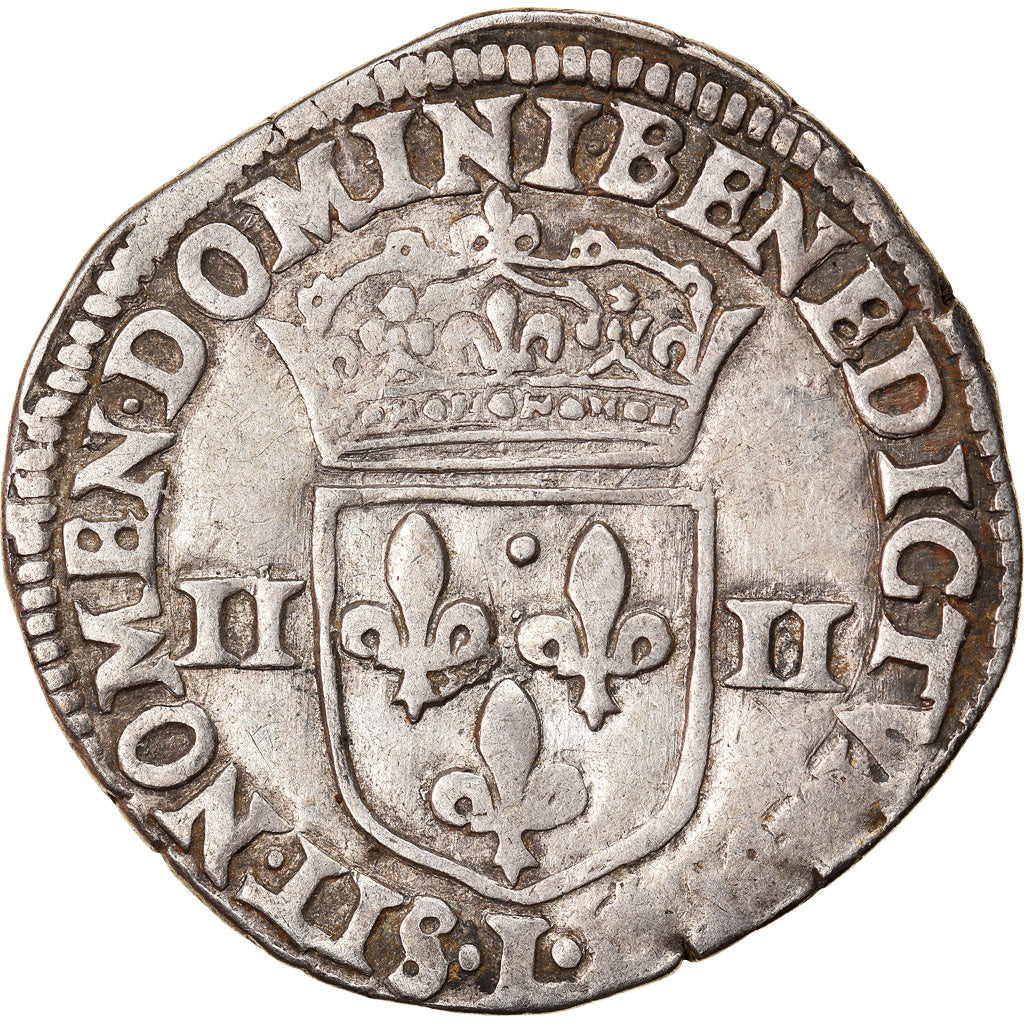 Moneta, Francia, Henri IV, 1/4 Ecu, 1600, Bayonne, BB, Argento, Duplessy:1224