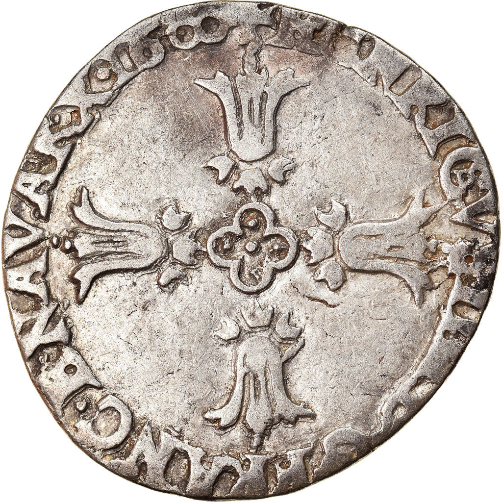 Munten, Frankrijk, Henri IV, 1/4 Ecu, 1600, Bayonne, FR+, Zilver, Duplessy:1224