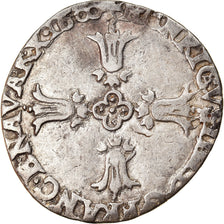 Munten, Frankrijk, Henri IV, 1/4 Ecu, 1600, Bayonne, FR+, Zilver, Duplessy:1224