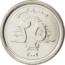 Münze, Lebanon, 25 Livres, 2002, UNZ, Nickel plated steel, KM:40