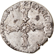 Coin, France, Henri IV, 1/4 Ecu, 1603, Nantes, VF(20-25), Silver, Duplessy:1224
