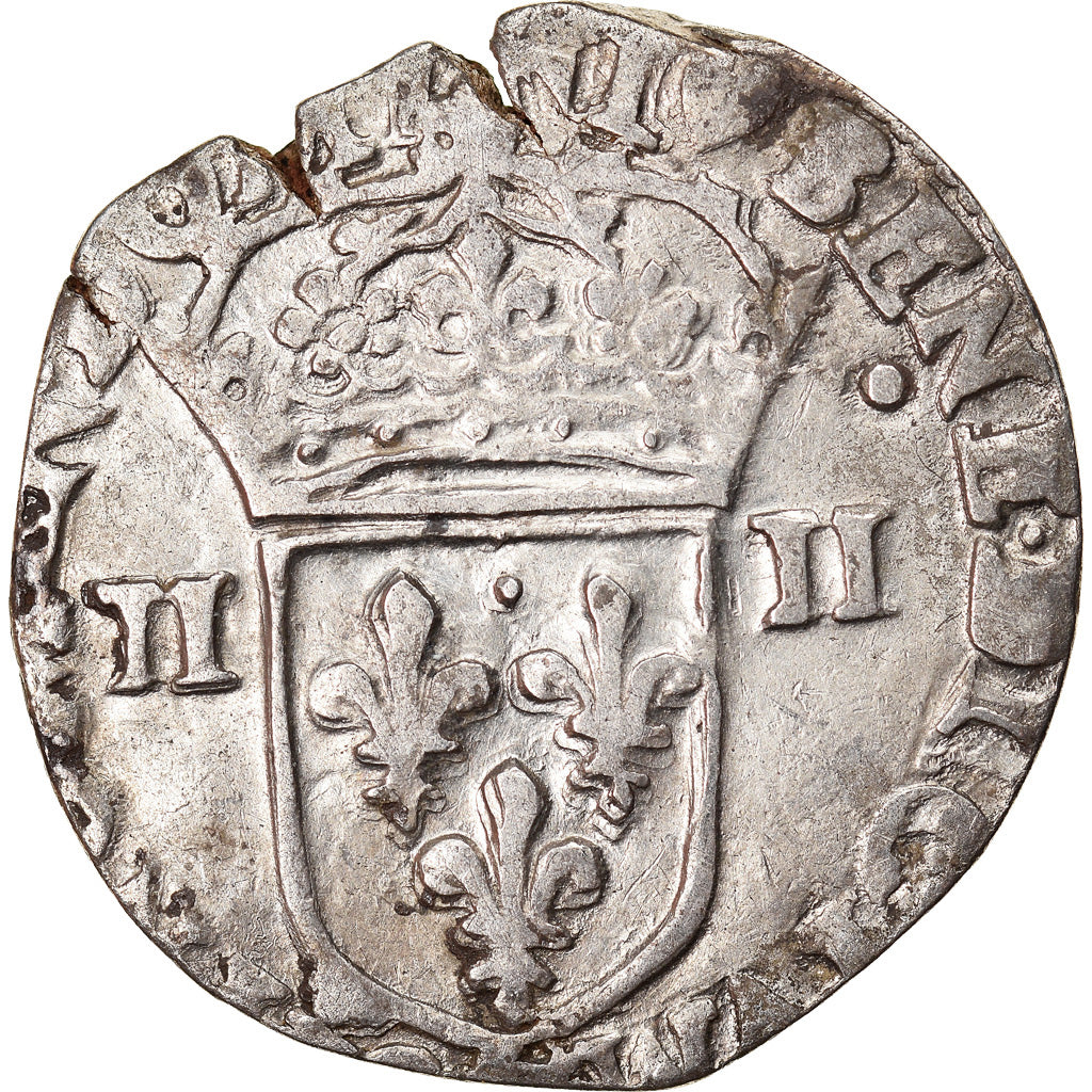 Coin, France, Henri IV, 1/4 Ecu, 1603, Nantes, VF(20-25), Silver, Duplessy:1224