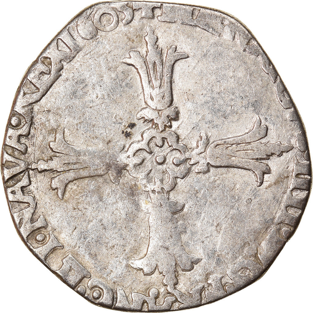 Coin, France, Henri IV, 1/4 Ecu, 1603, Nantes, VF(20-25), Silver, Duplessy:1224