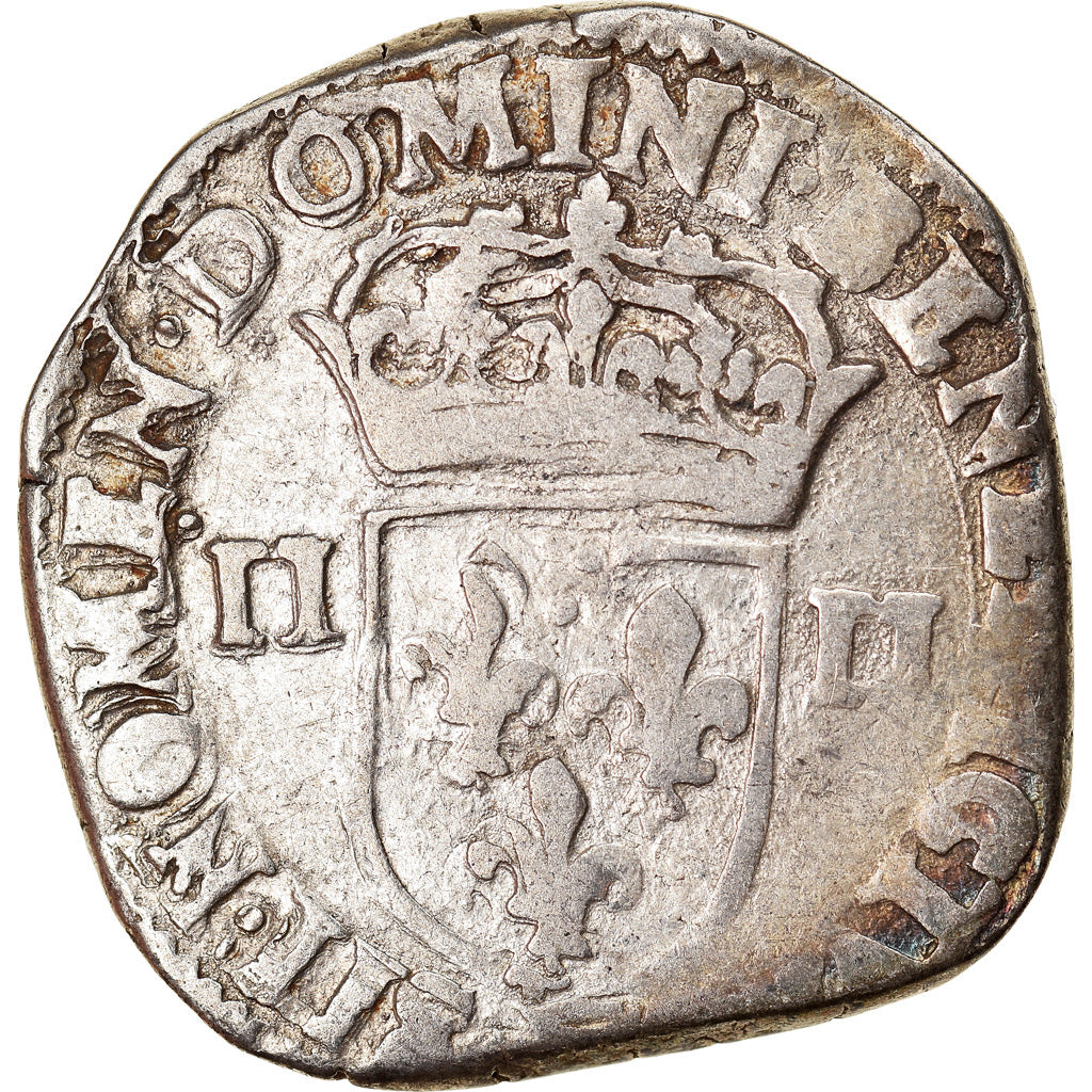 Coin, France, Henri IV, 1/4 Ecu, 1605, Angers, VF(30-35), Silver, Duplessy:1224