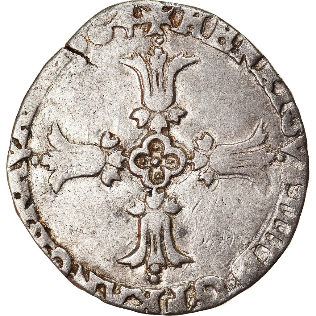 Moneta, Francia, Henri IV, 1/4 Ecu, 1604, Bayonne, MB, Argento, Duplessy:1224