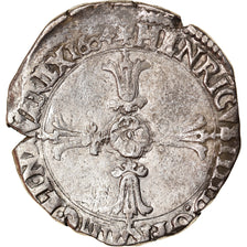 Munten, Frankrijk, Henri IV, 1/4 Ecu, 1604, Angers, FR+, Zilver, Duplessy:1224