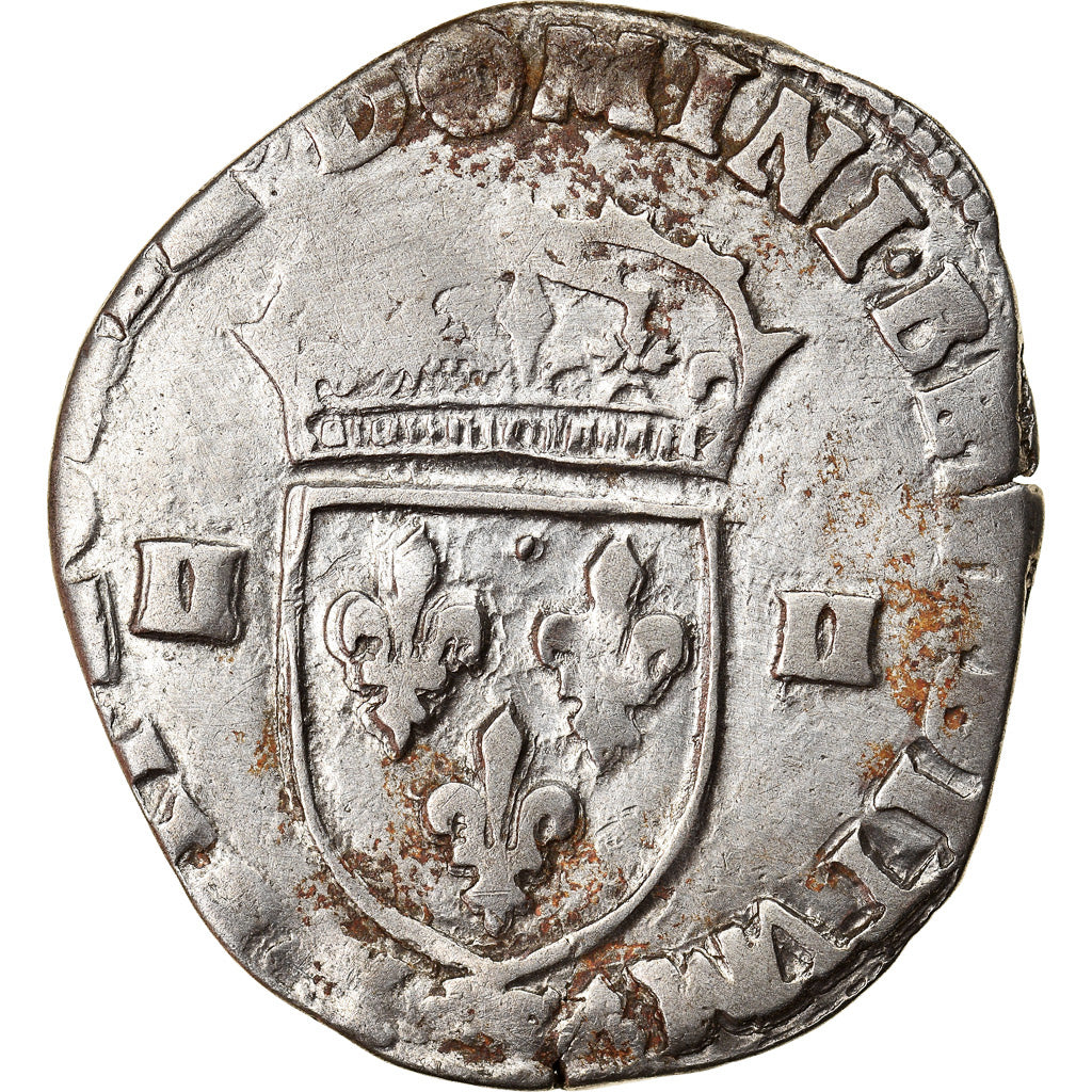Moneta, Francia, Henri IV, 1/4 Ecu, 1606, Nantes, MB, Argento, Duplessy:1224