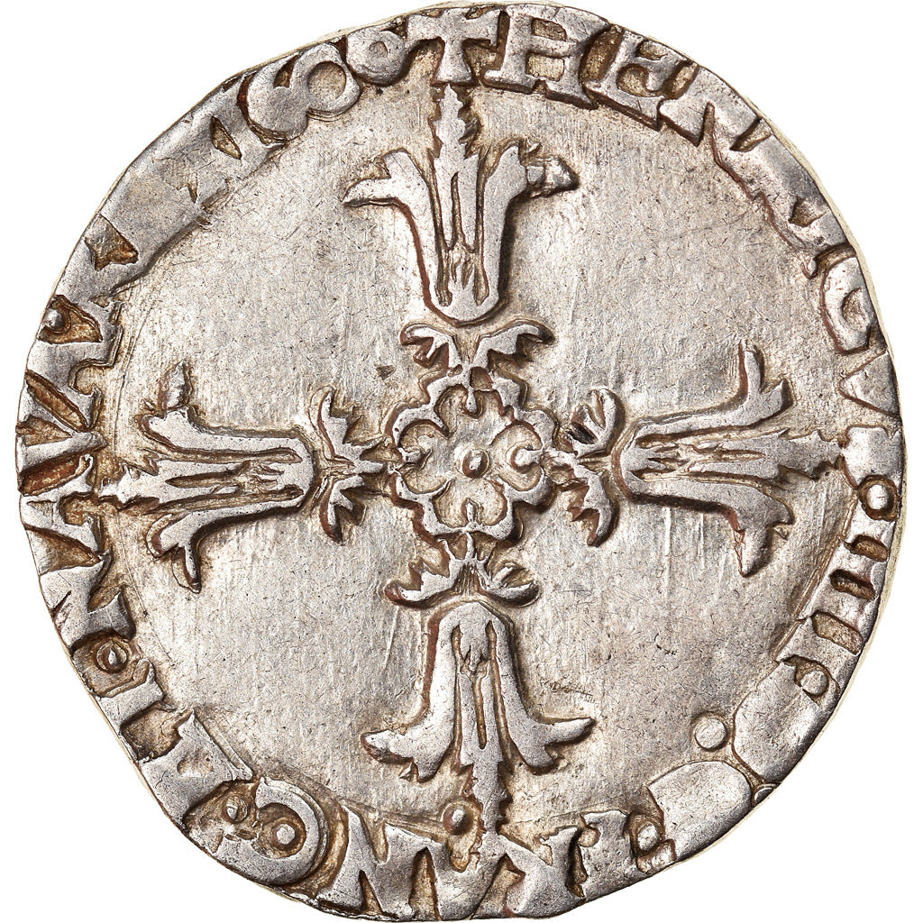Munten, Frankrijk, Henri IV, 1/4 Ecu, 1606, Nantes, FR+, Zilver, Duplessy:1224