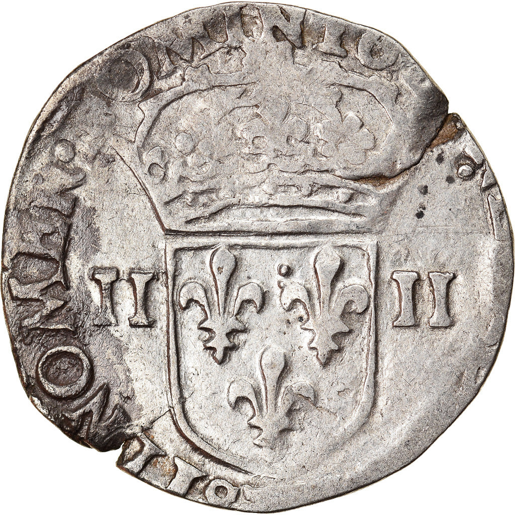 Coin, France, Henri IV, 1/4 Ecu, 1605, Nantes, VF(20-25), Silver, Duplessy:1224