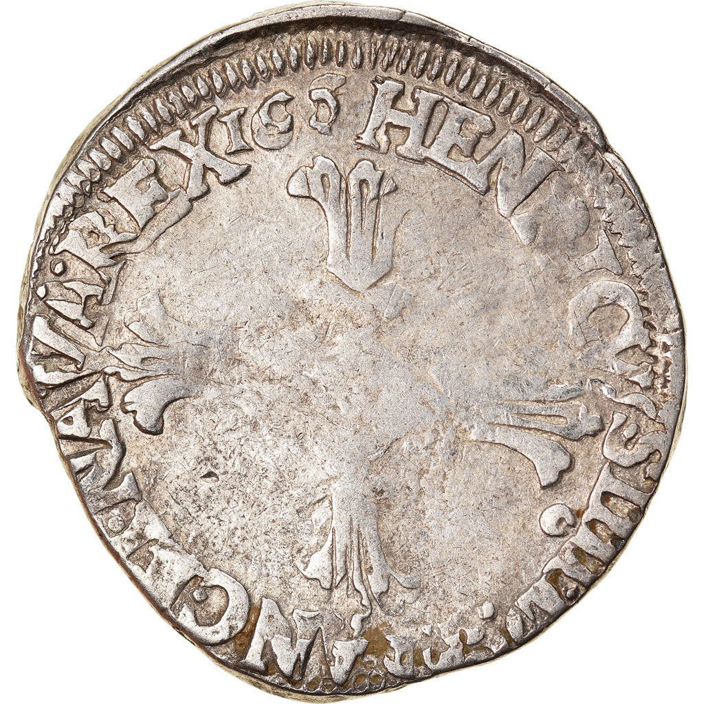 Coin, France, Henri IV, 1/4 Ecu, 1606, Rennes, F(12-15), Silver, Duplessy:1224