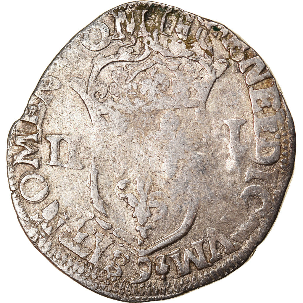 Coin, France, Henri IV, 1/4 Ecu, 1606, Rennes, F(12-15), Silver, Duplessy:1224