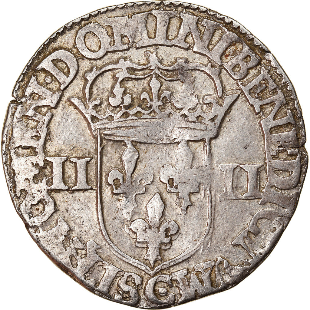 Monnaie, France, Henri IV, 1/4 Ecu, 1609, Saint Lô, TTB, Argent, Duplessy:1230